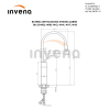 INVENA BATERIA UMYWALKOWA WYSOKA GABRO, INVENA TREND CZARNY/CHROM BU-33-W08-V